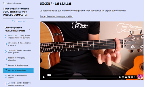 Curso de guitarra para aprender a tocar desde CERO